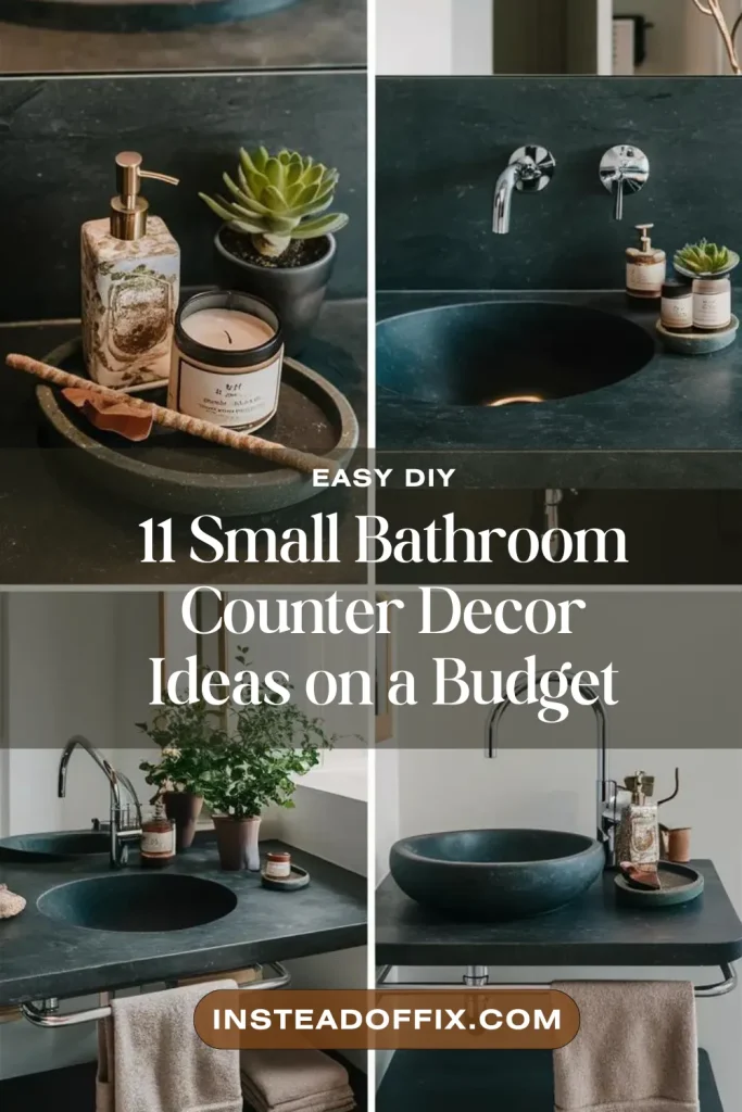 Small Bathroom Counter Decor Ideas