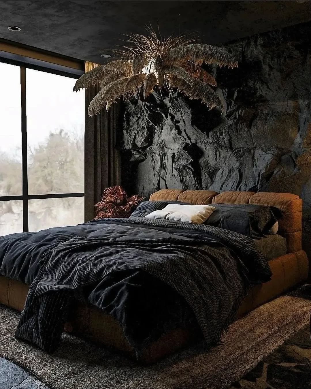 Adding Pops of Color to Your Bedroom with Black Theme