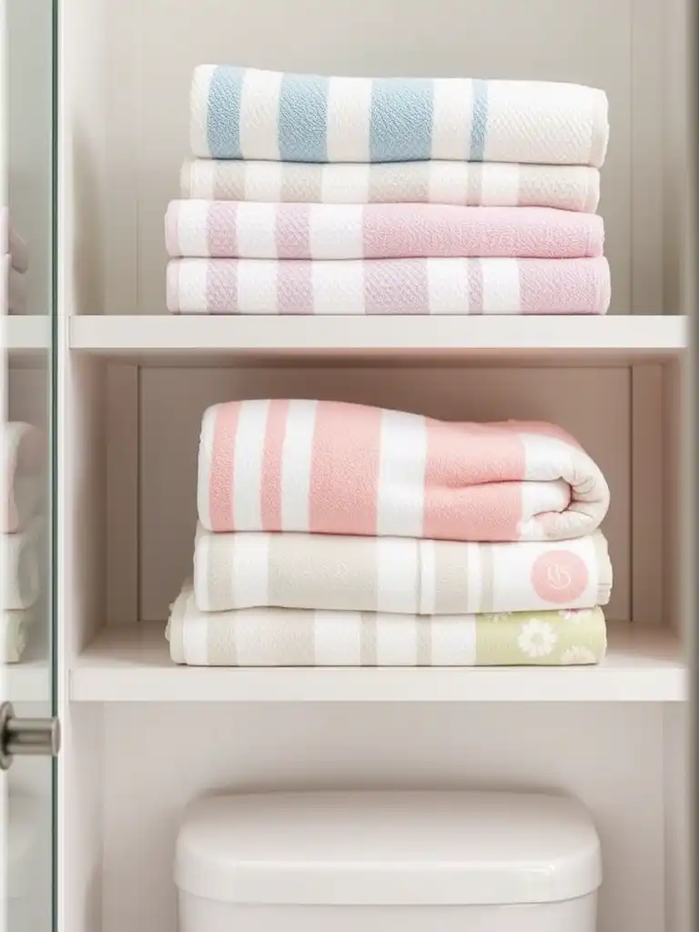 Coordinating Colors and Patterns in Bathroom Towels Style