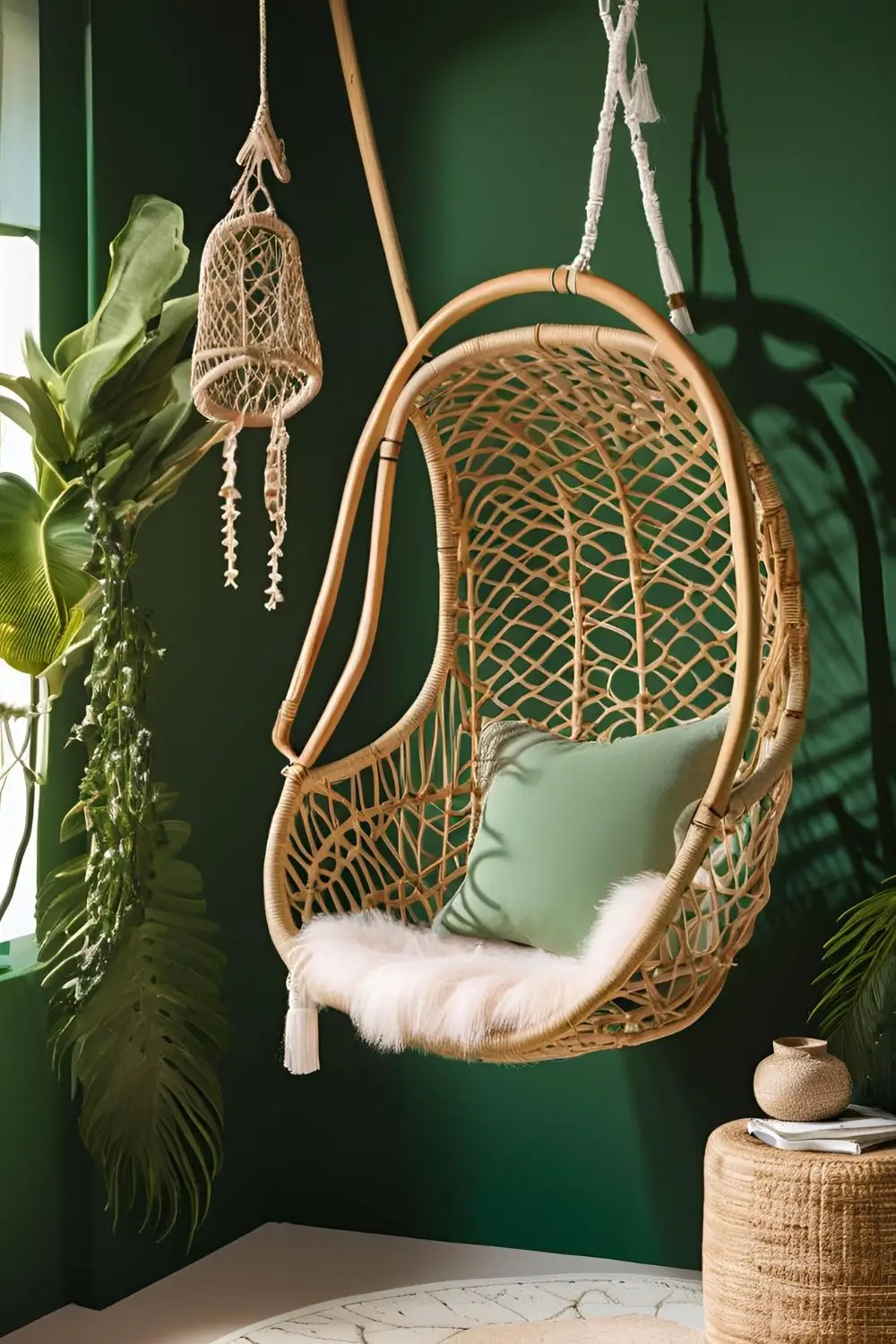 Nature-Inspired Green Boho Style Bedroom Ideas