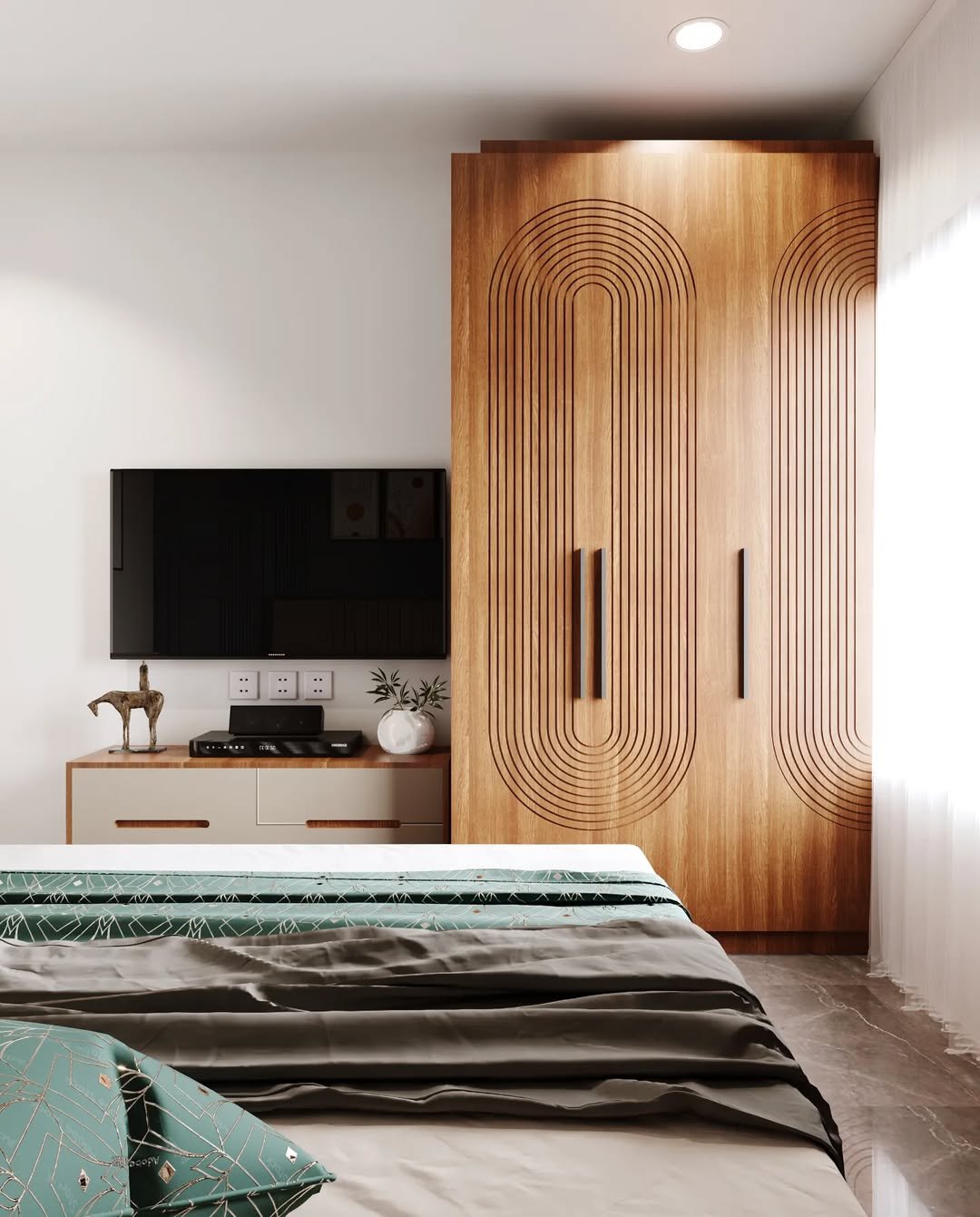 Keep Scale in Mind in small bedroom