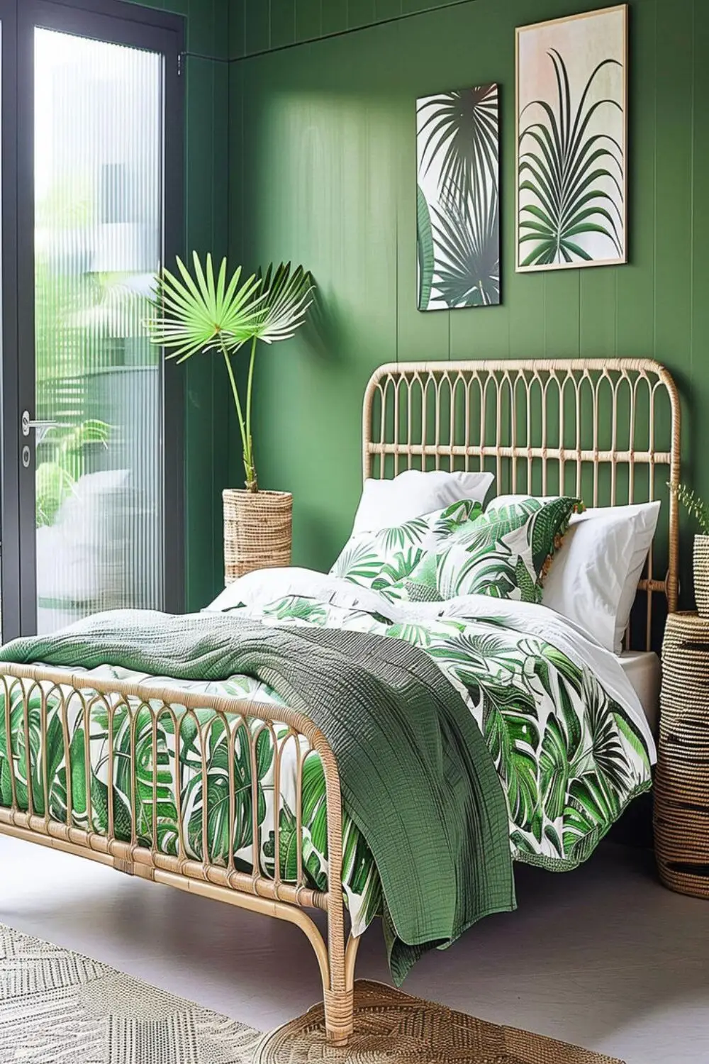 Nature-Inspired Green Boho Style Bedroom Ideas