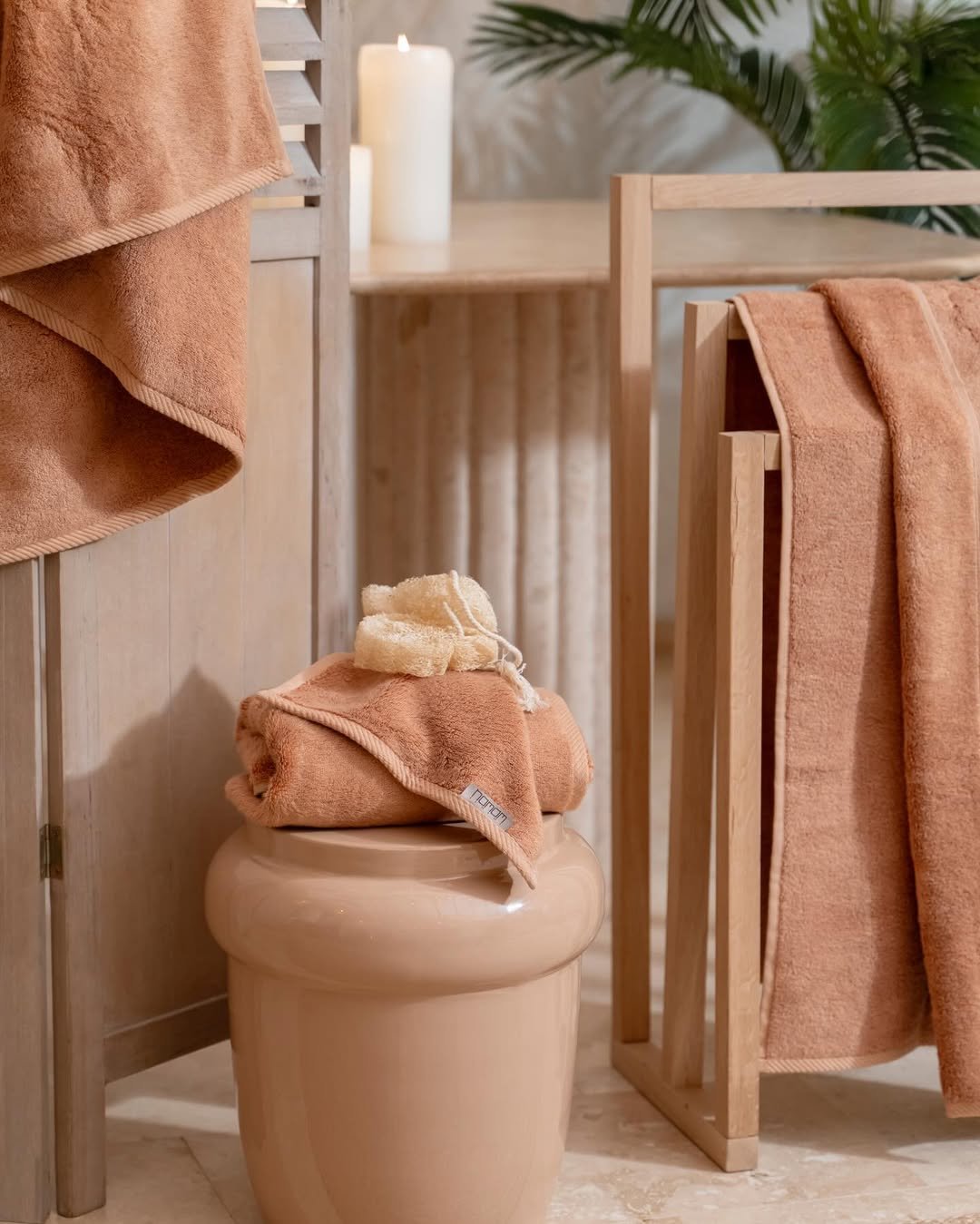 Towel Display Ideas in Bathroom Towels Style
