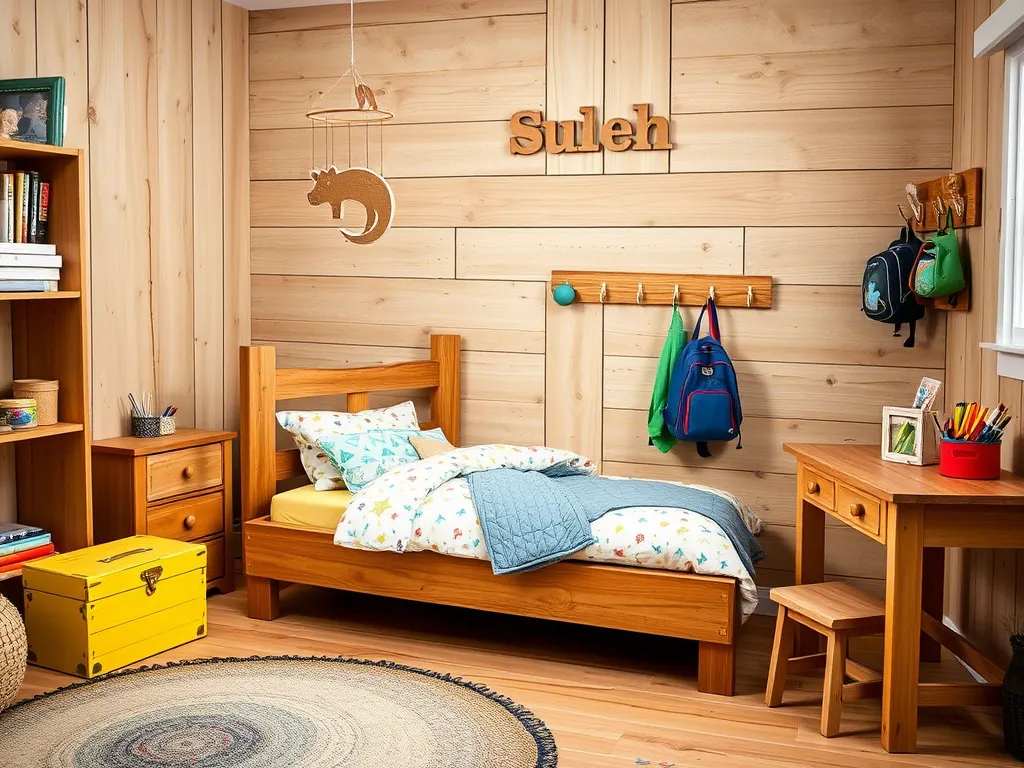DIY Wood Craft Ideas for Your Kids Bedroom
