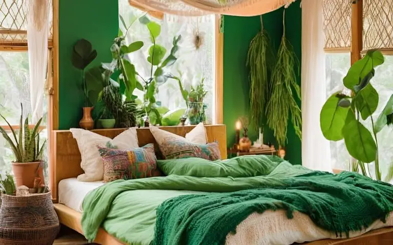 25 Must-See Nature-Inspired Green Boho Style Bedroom Ideas