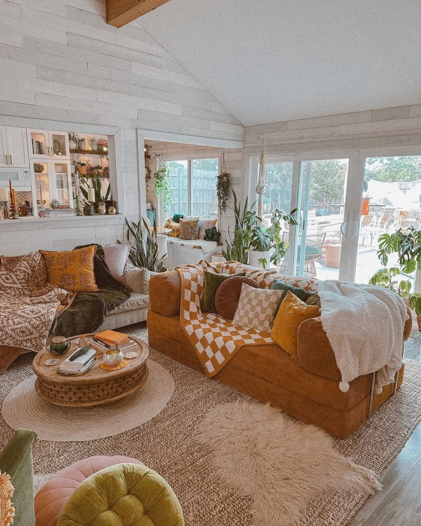 Plush Sofas and Chairs in a Cozy Living Room