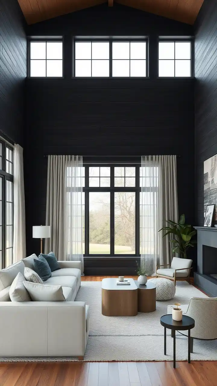 Black Shiplap for living room