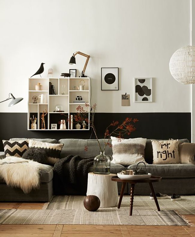 Half-Black Walls for a Subtle Approach