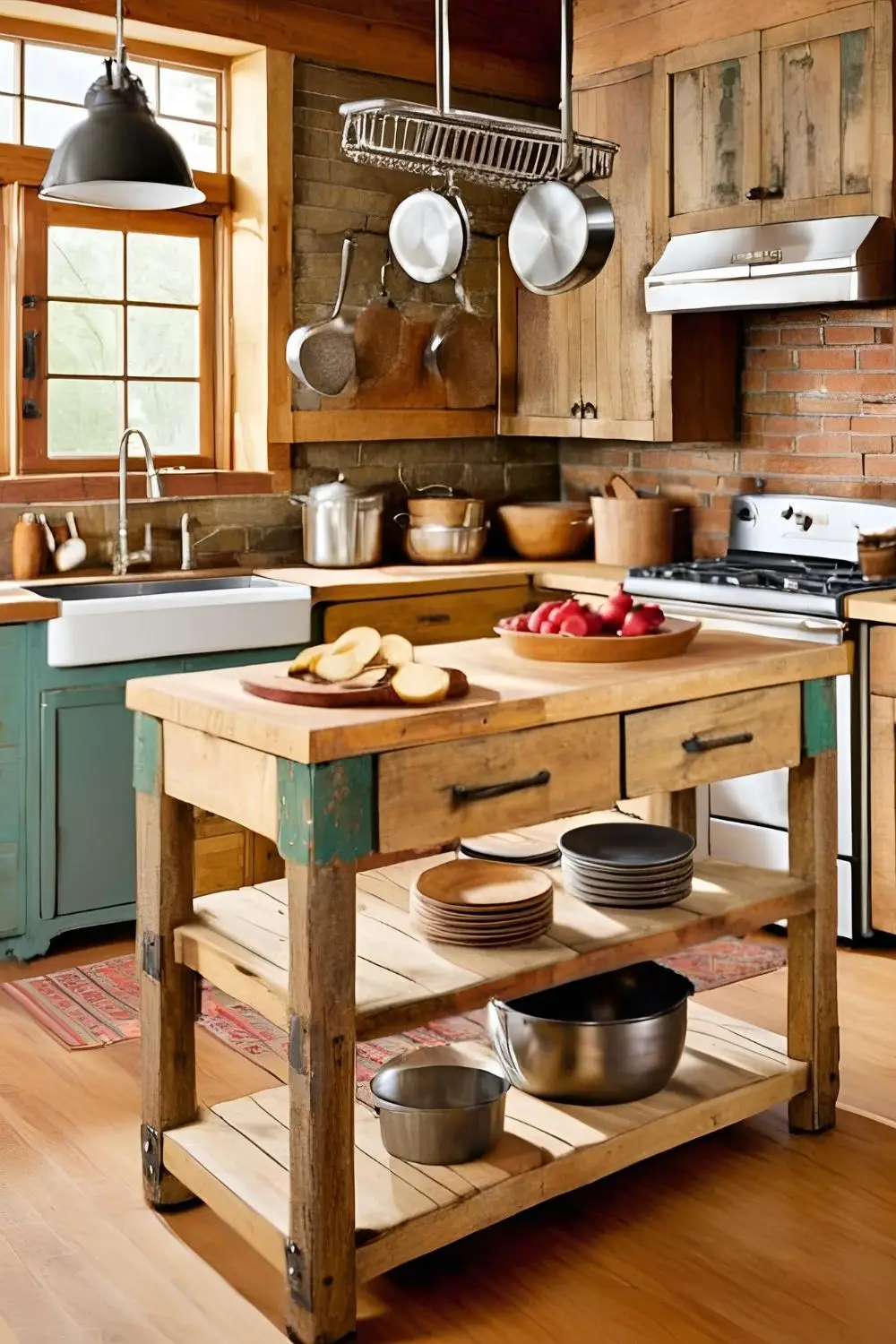 Rustic Kitchen Island