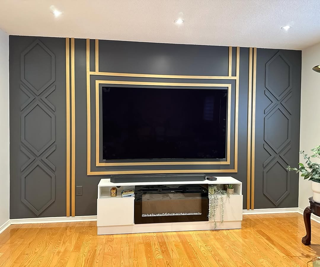 Two-Tone Black and Neutral Accent