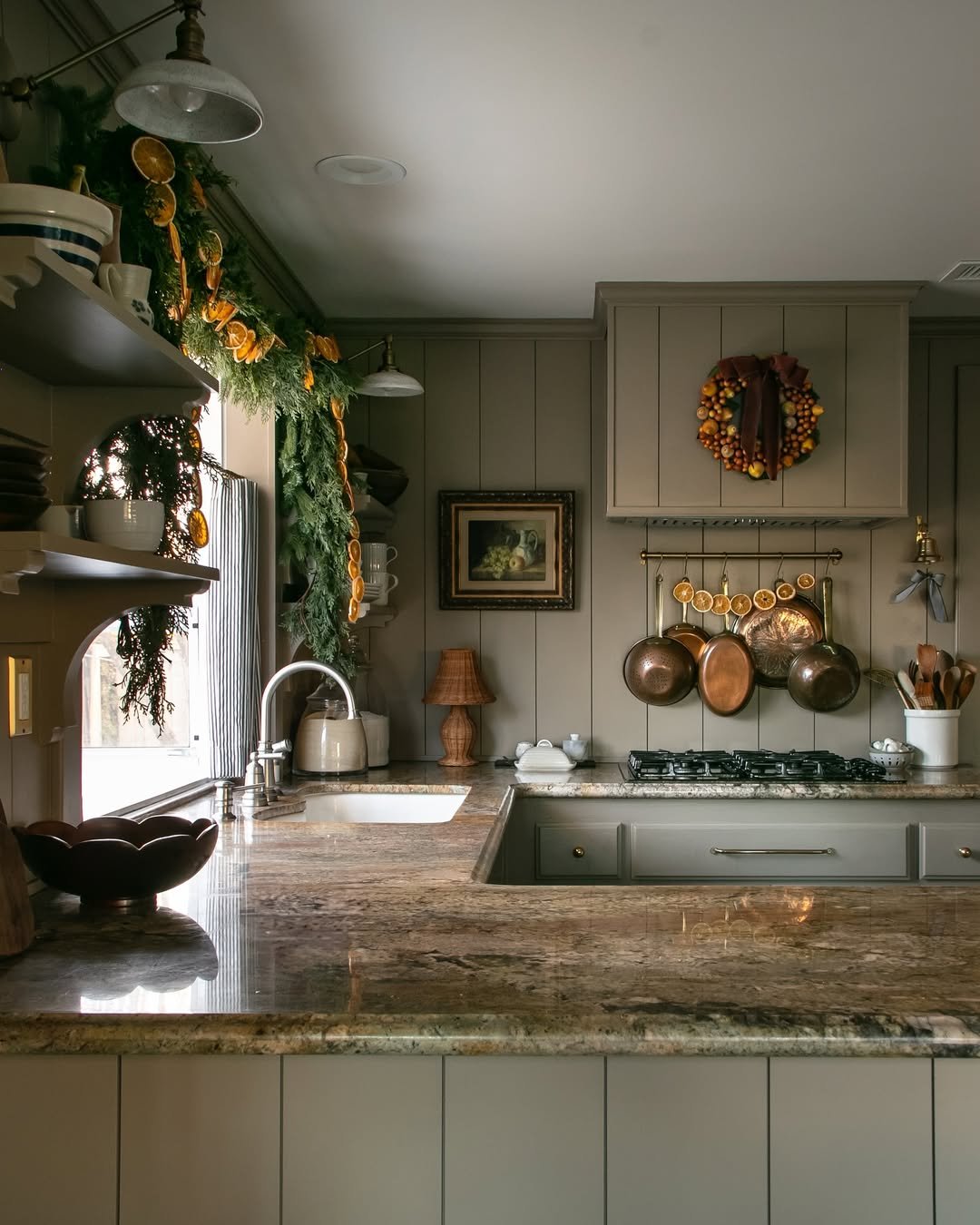 Plaid Patterns Cozy Fall Kitchen
