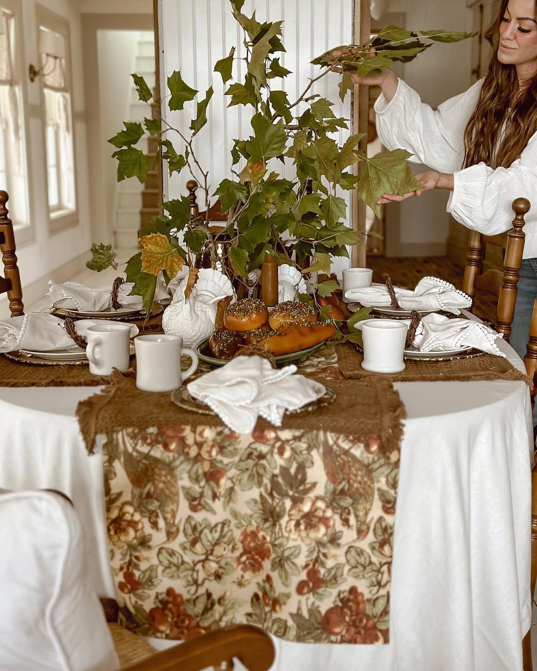 Seasonal Linens Cozy Fall Kitchen