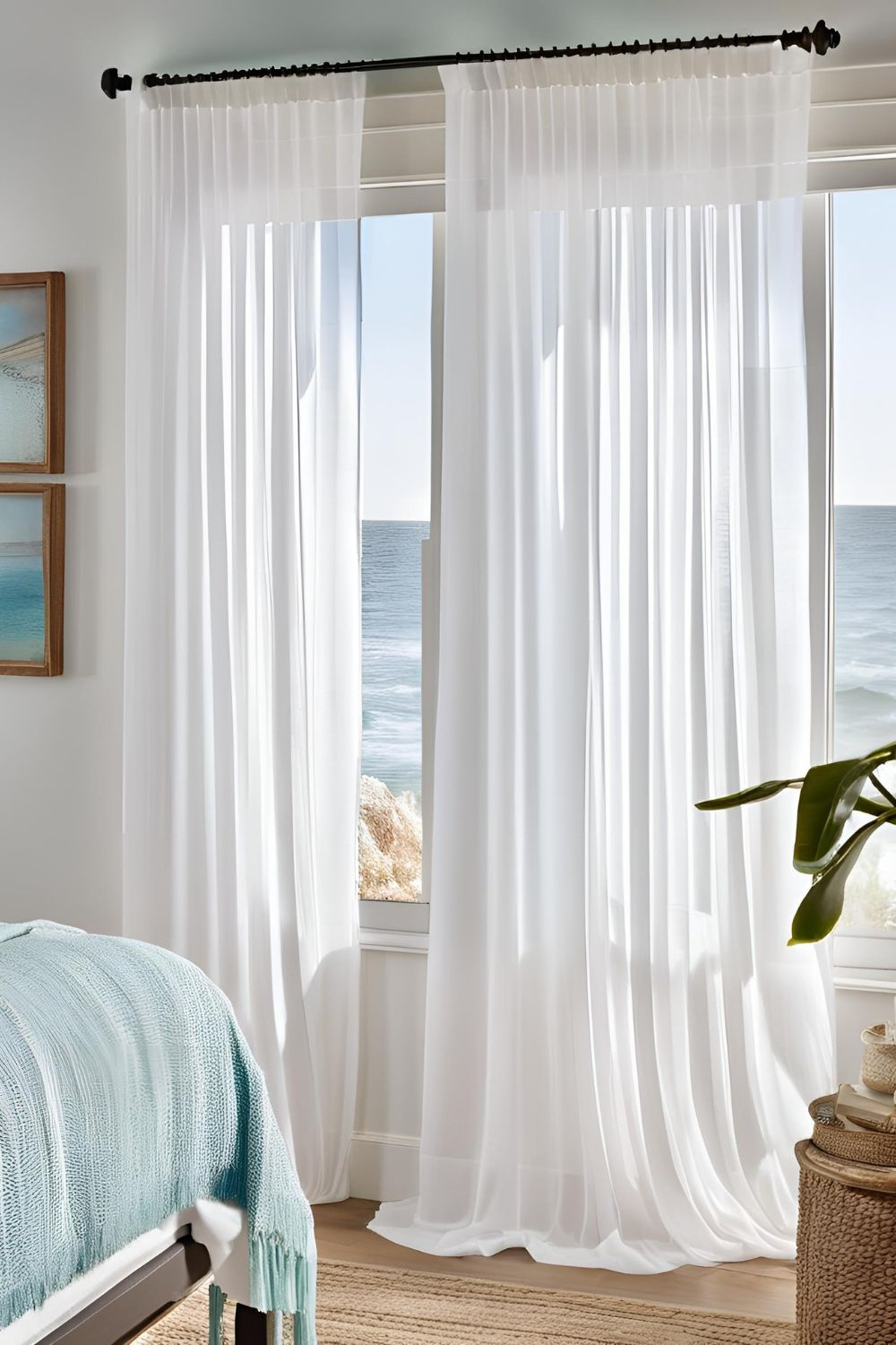 Sheer White Curtains