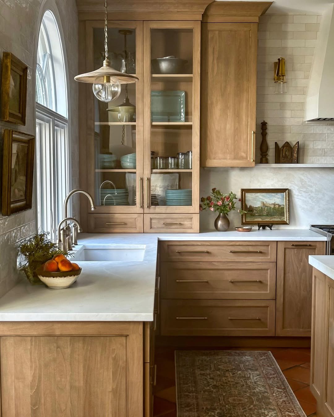 Wooden Accents in Cozy Fall Kitchen