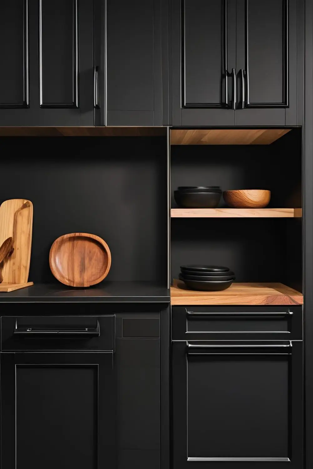 All-Black with Wood