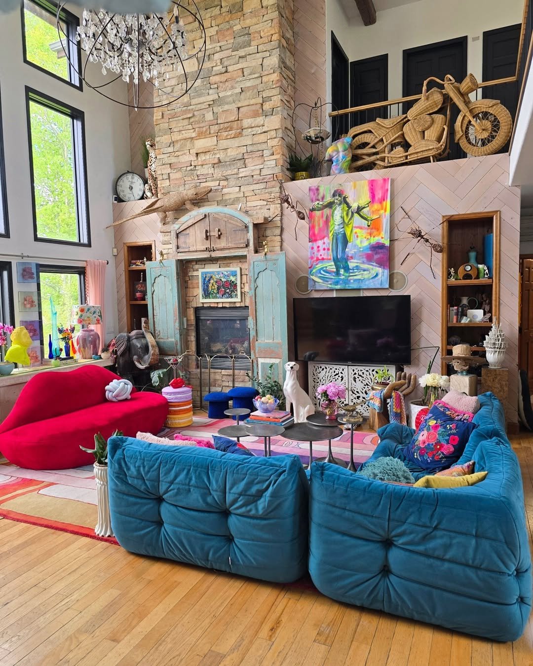 Color Explosion Sanctuary Eclectic Living Room