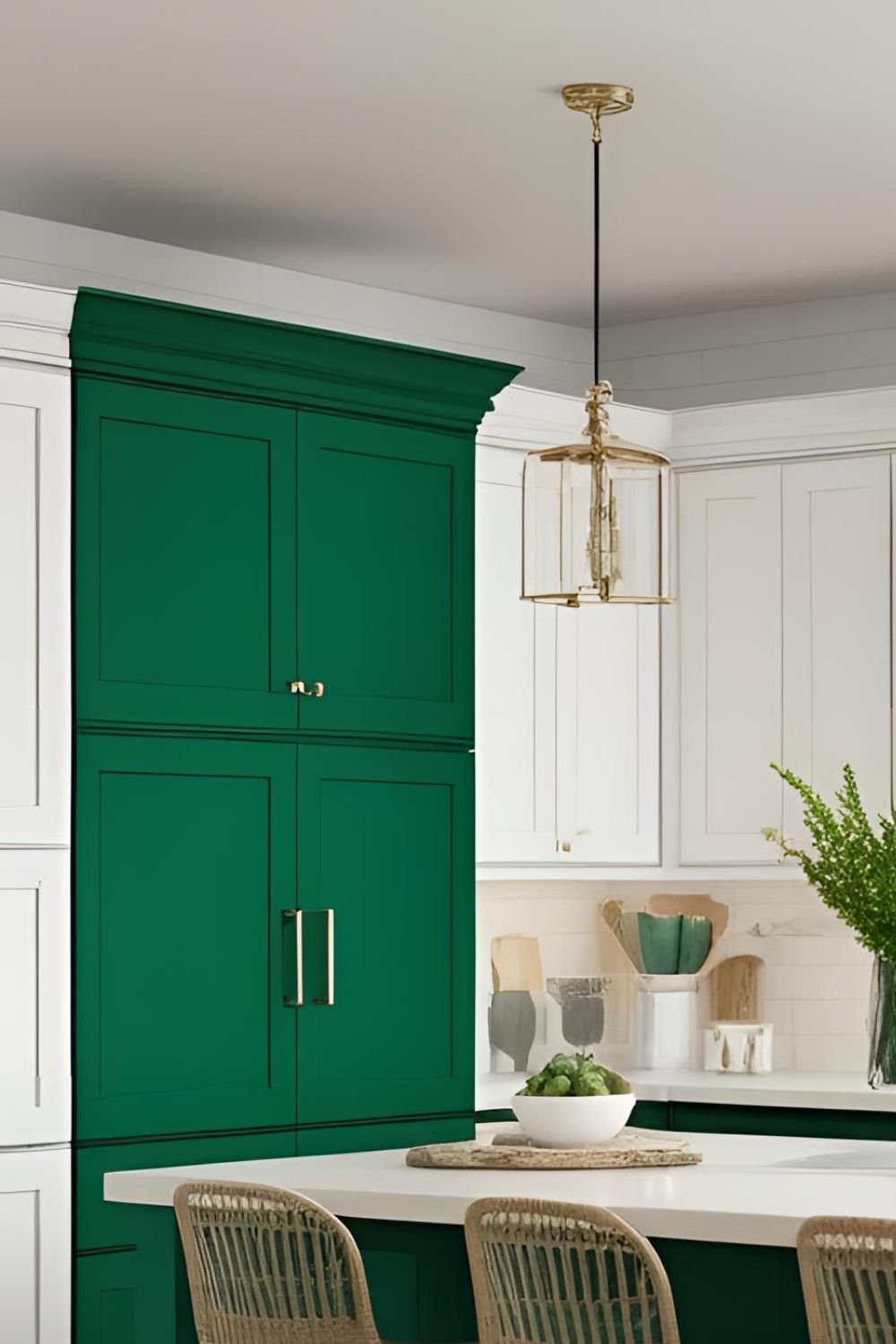 Emerald & White