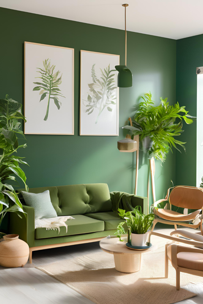 20 Green Living Room Ideas That Interior Designers Can’t Stop Using ...