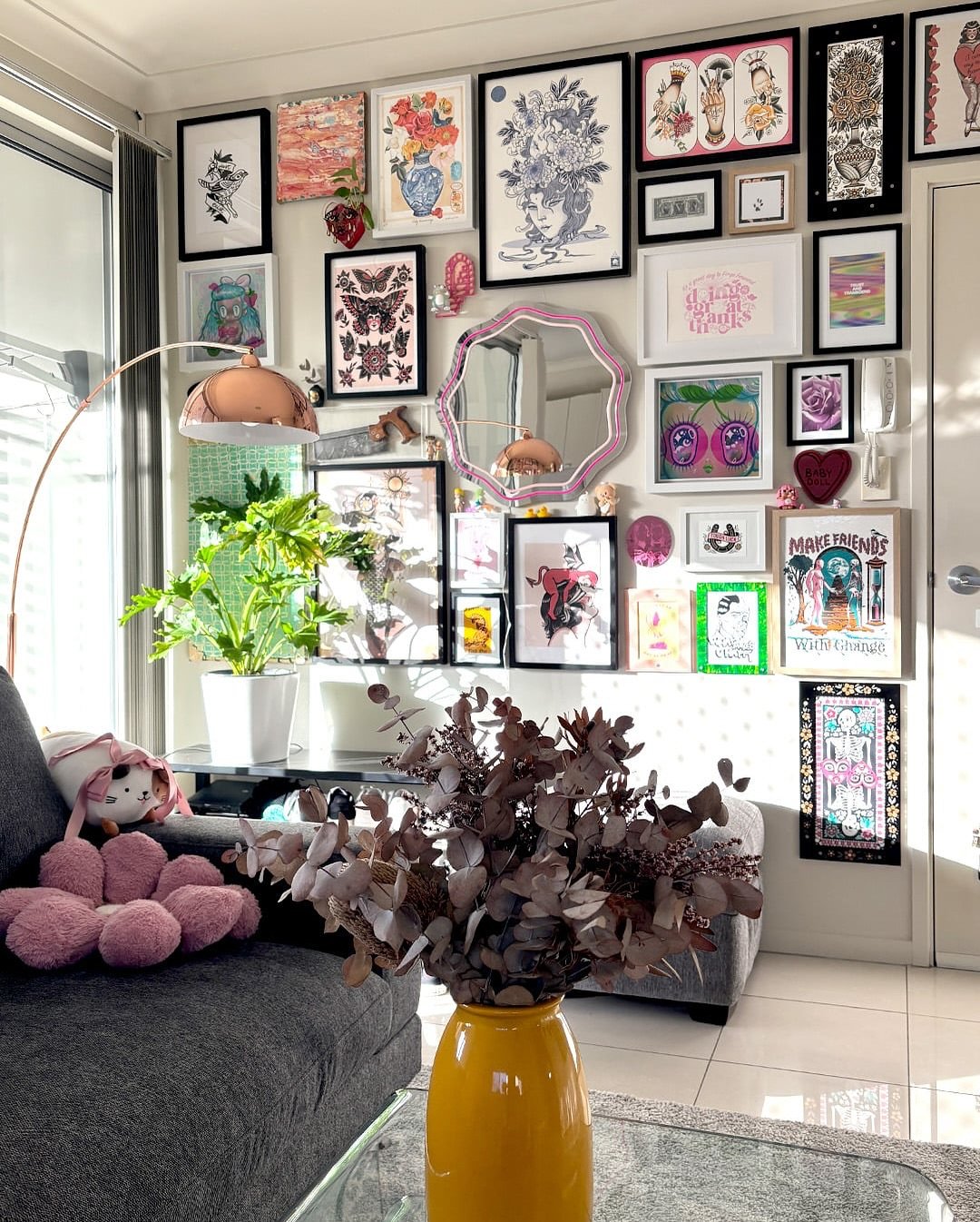 Gallery Wall with Feminine Art