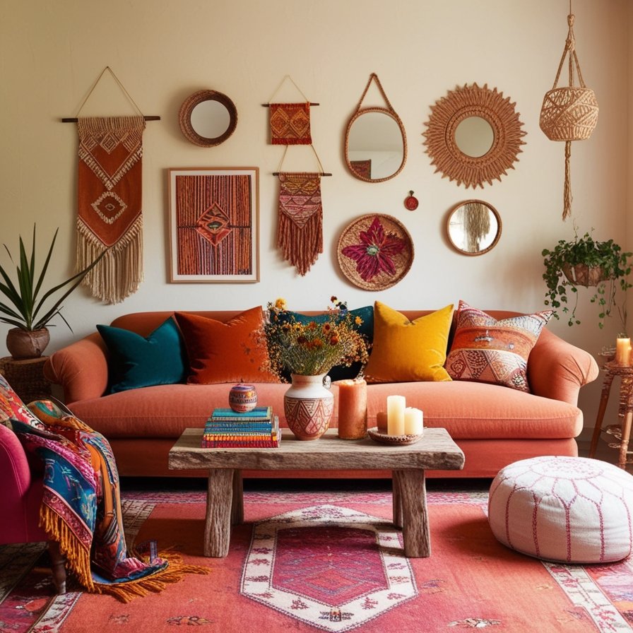 Global Bazaar Bonanza Eclectic Living Room