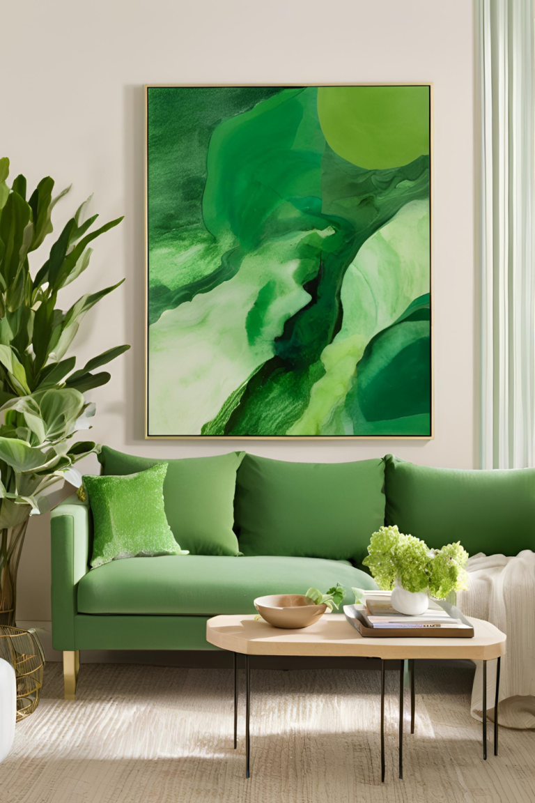 20 Green Living Room Ideas That Interior Designers Can’t Stop Using ...