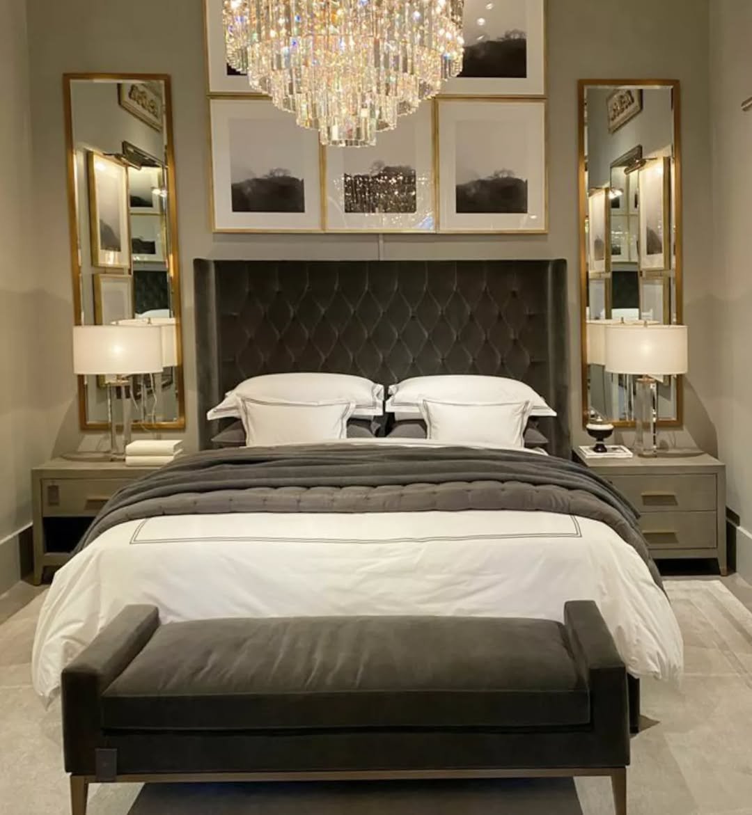 Incorporate Mirrors in a Luxurious Bedroom
