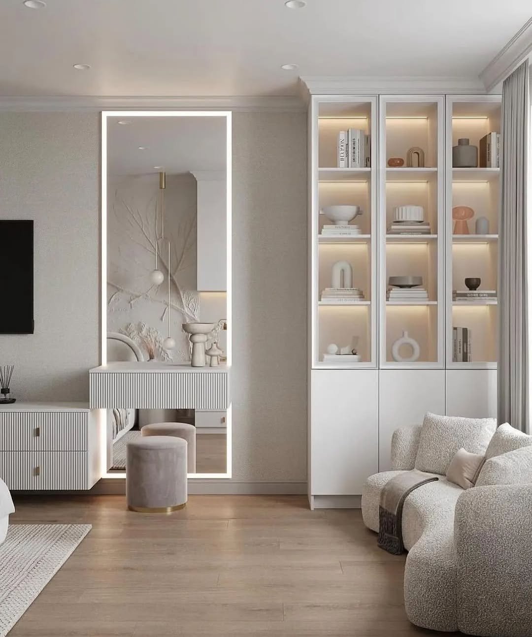 Minimal and High-Quality furniture in a Luxurious Bedroom