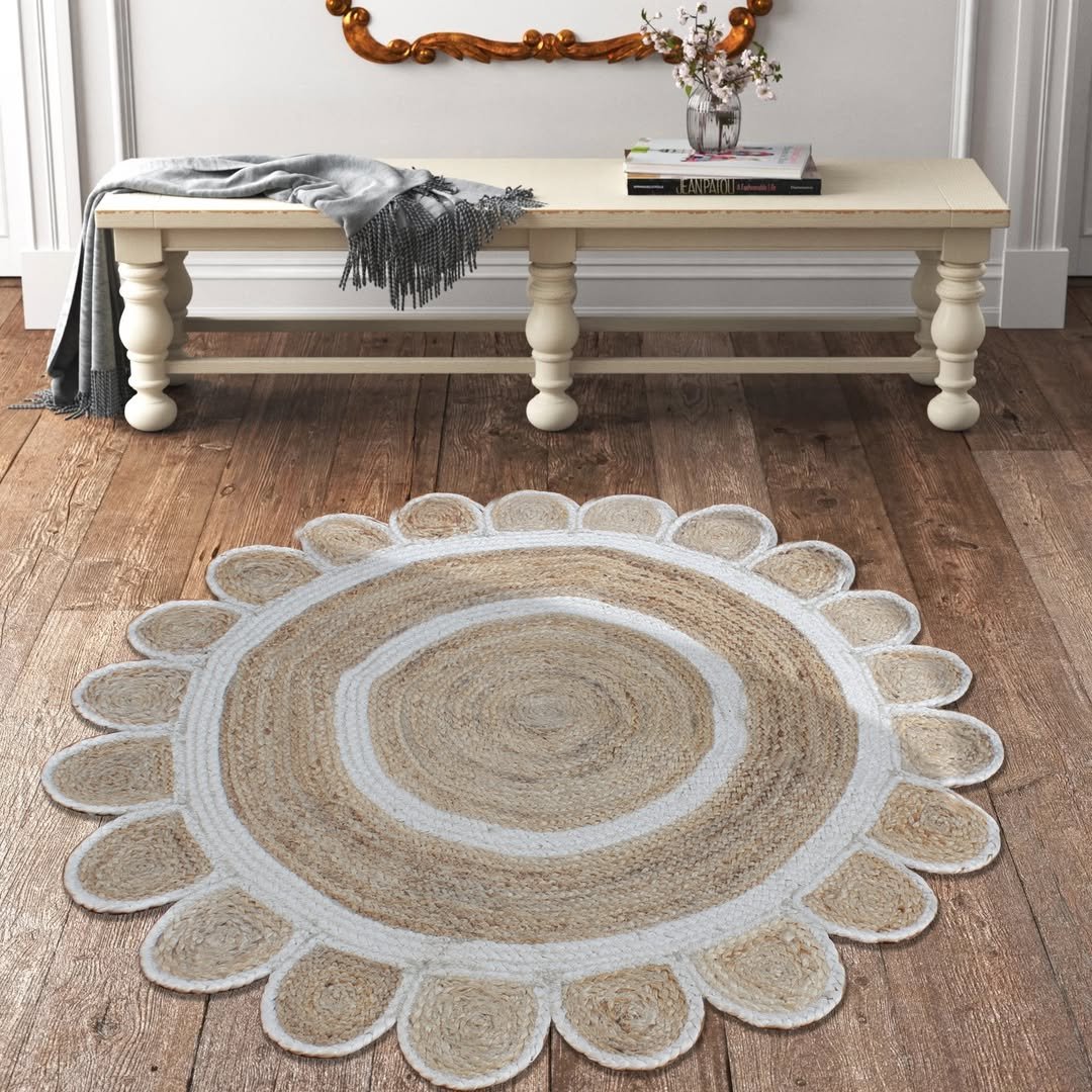 Natural Fiber Rugs for boho bedroom