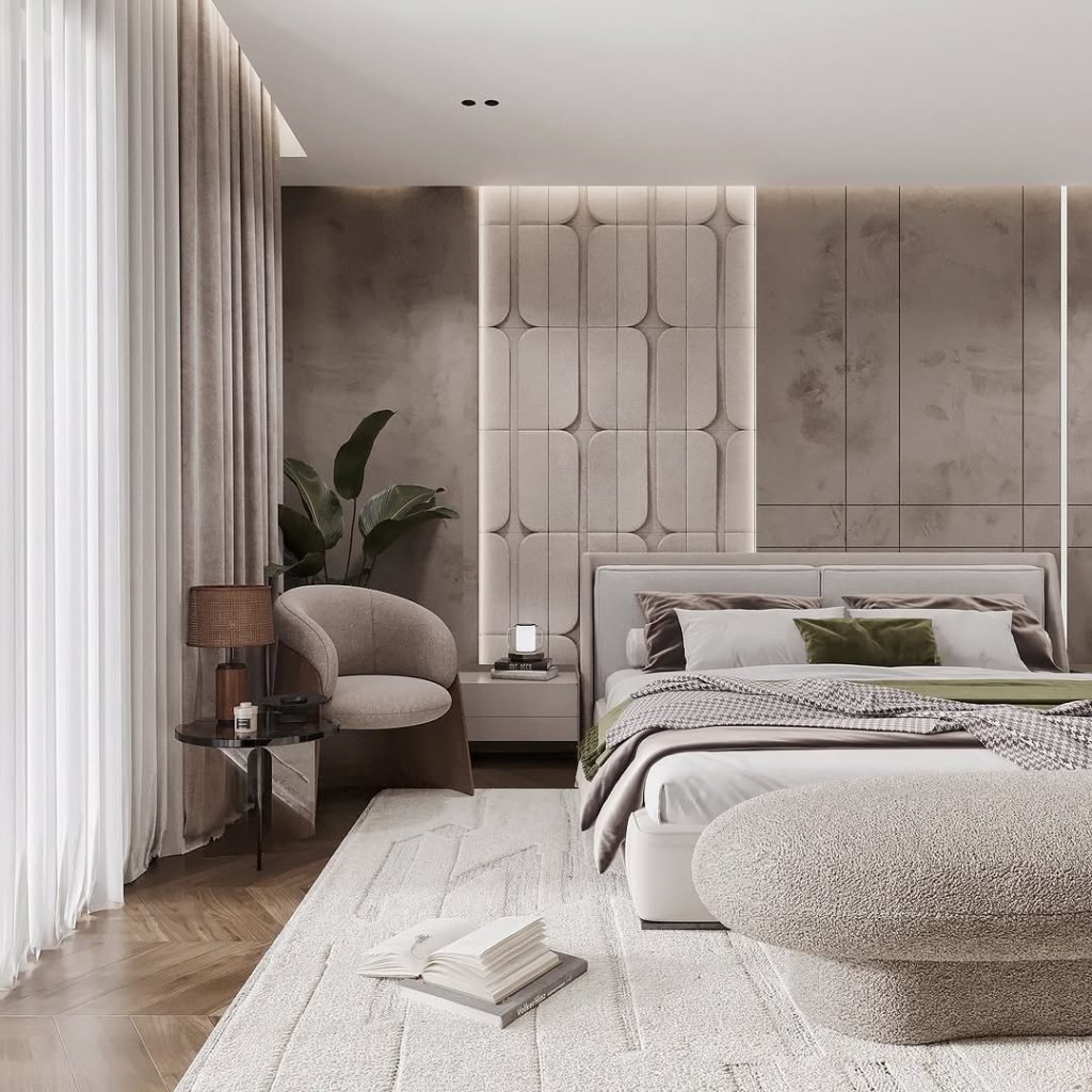 Quality Mattress and Bedding in a Luxurious Bedroom