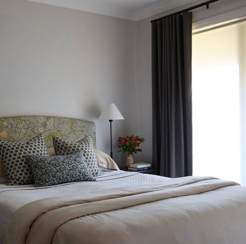 Statement Curtains in a Luxurious Bedroom