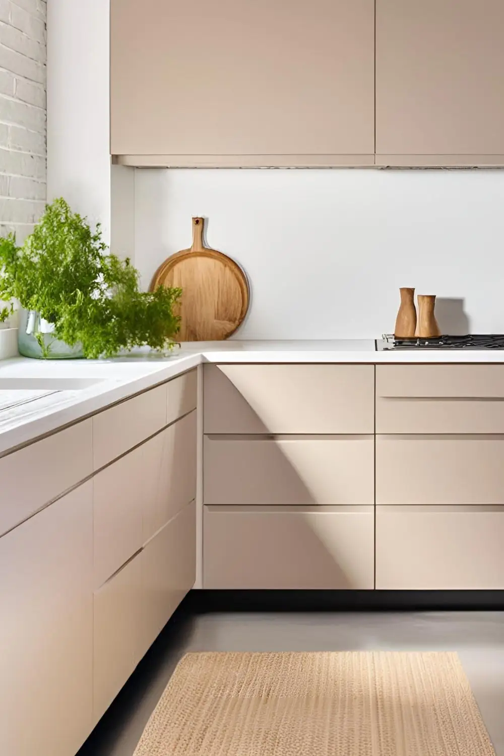 Taupe & Pure White