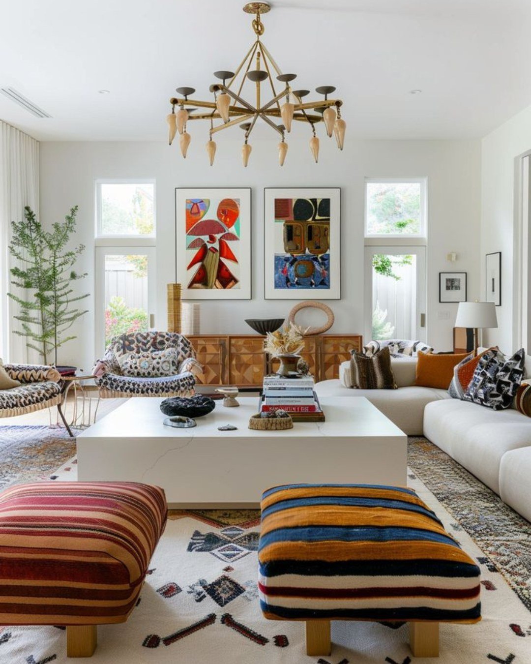 Sustainable Style Story Eclectic Living Room