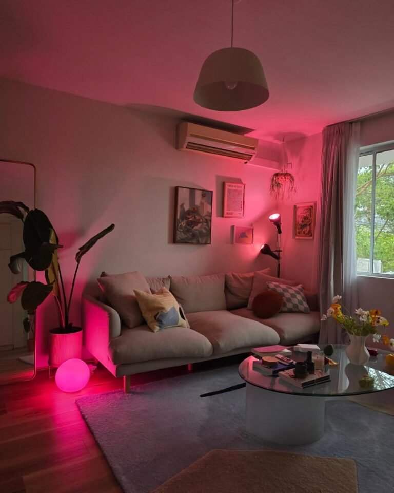 Pink Living Room