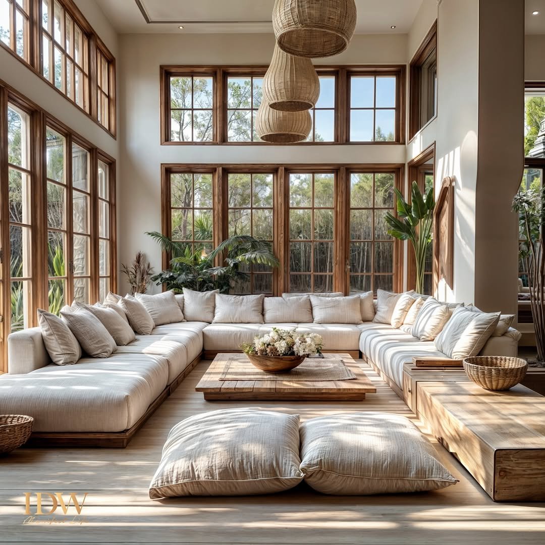 Bohemian Lounge Sanctuary for Modern Minimalist Retreat
