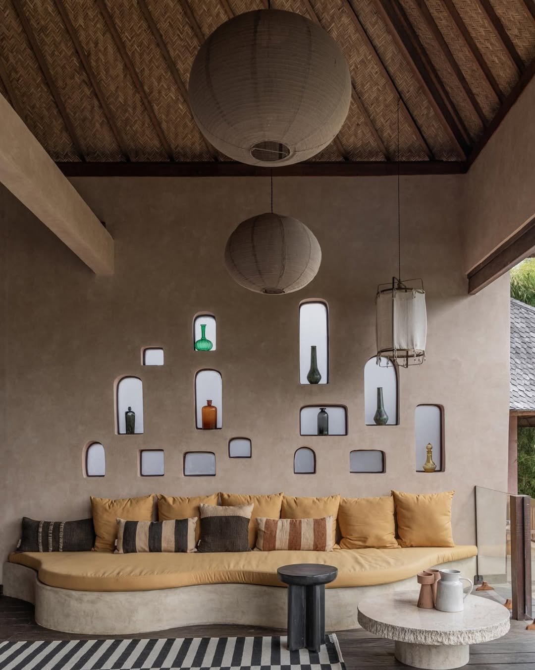 Bohemian Lounge Sanctuary for Nature-Inspired Zen Room