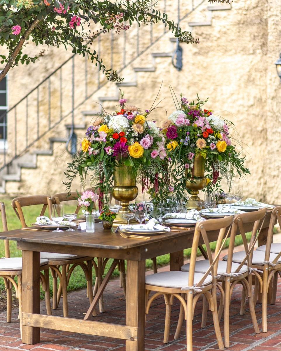 Rustic Centerpieces with Seasonal Florals