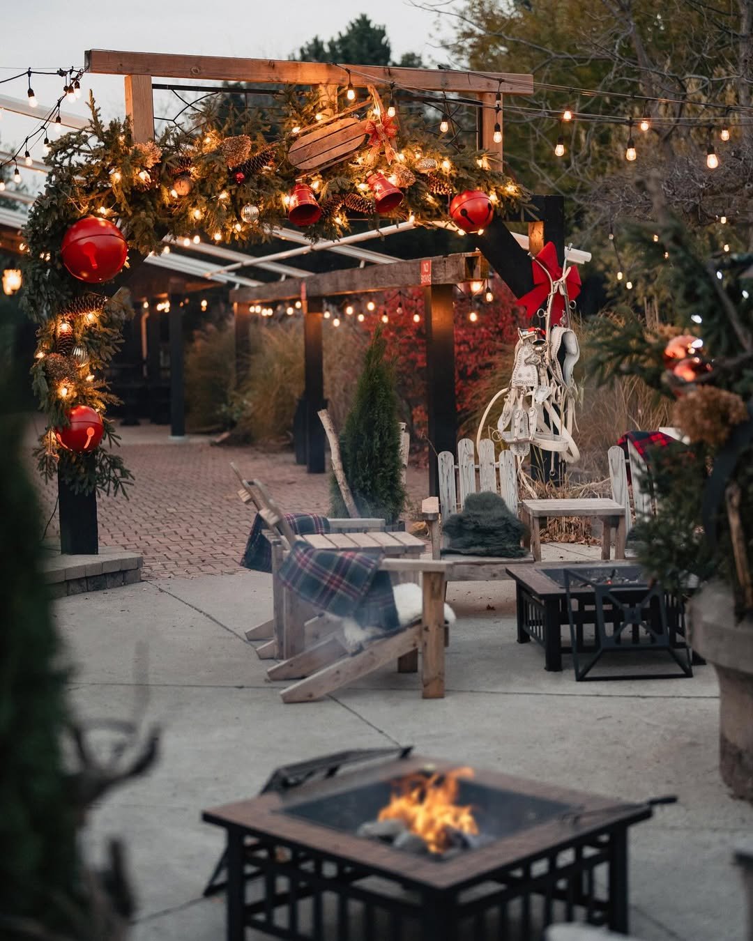 Seasonal Decoration for backyard fire pit