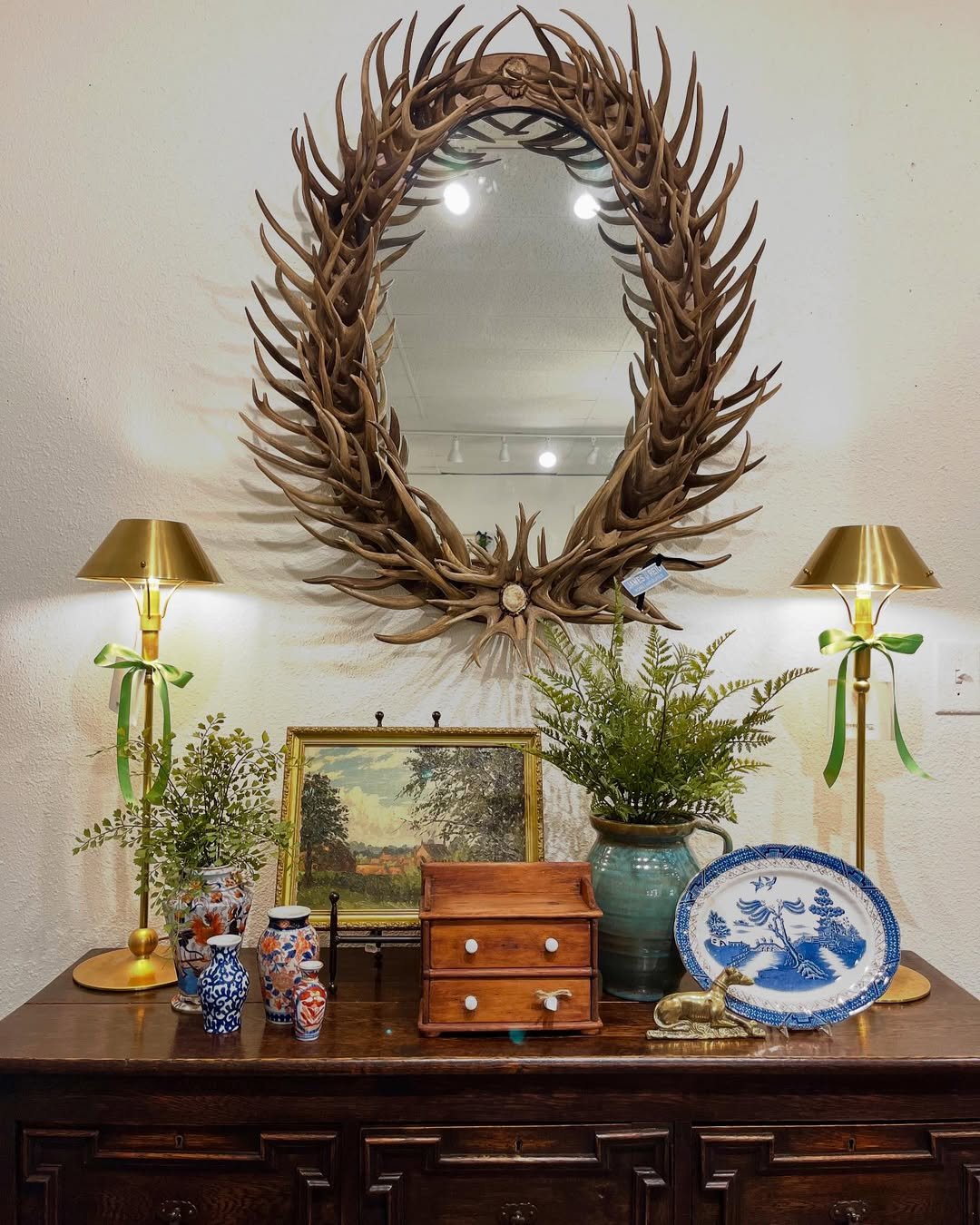 Antler-Framed Mirrors