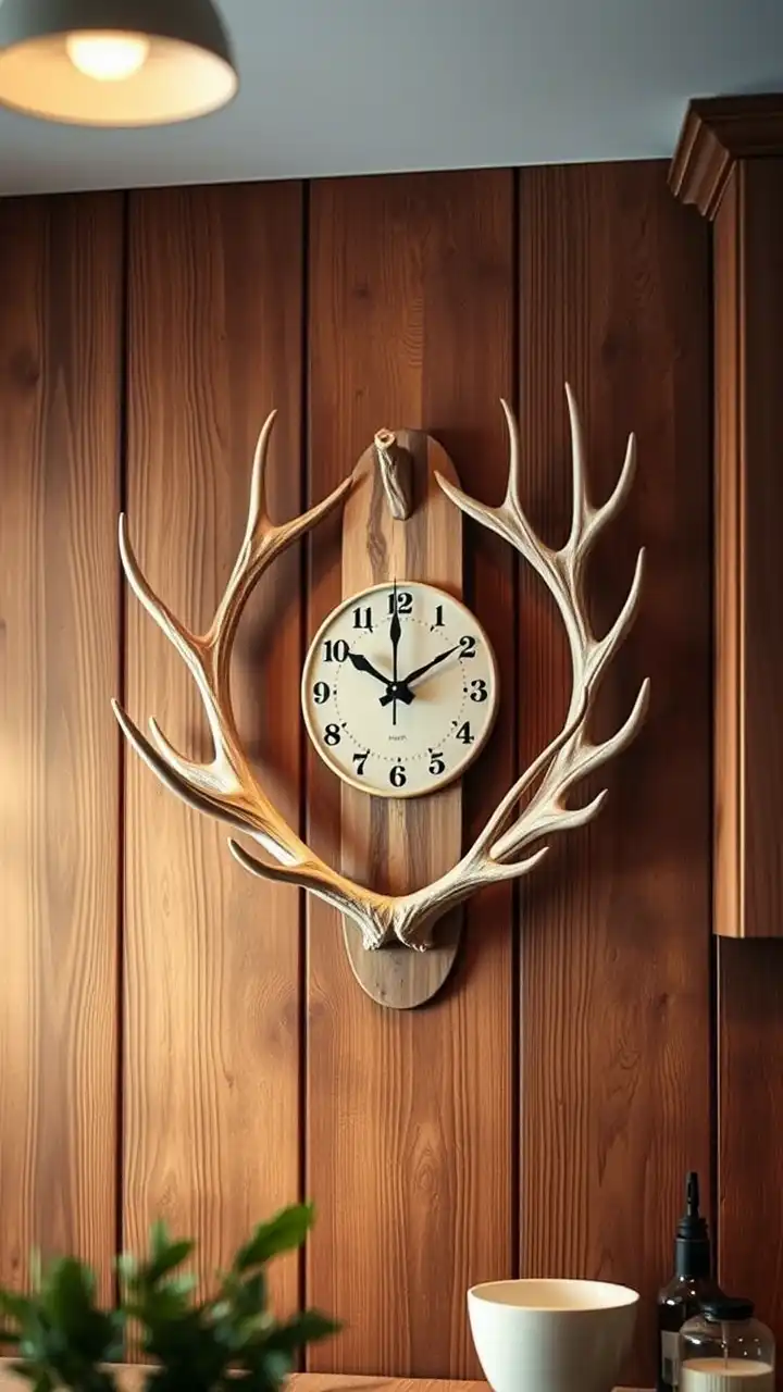 Antler-Inspired Wall Clocks