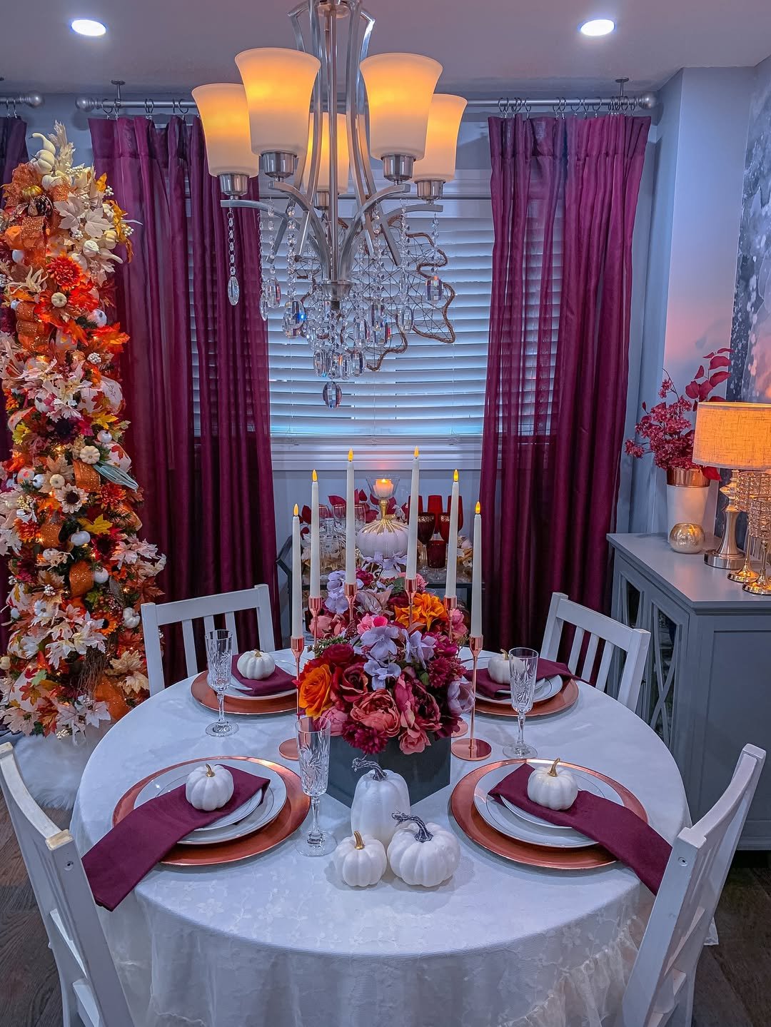 Autumn-Hued Curtain TiebacksFall Living Room