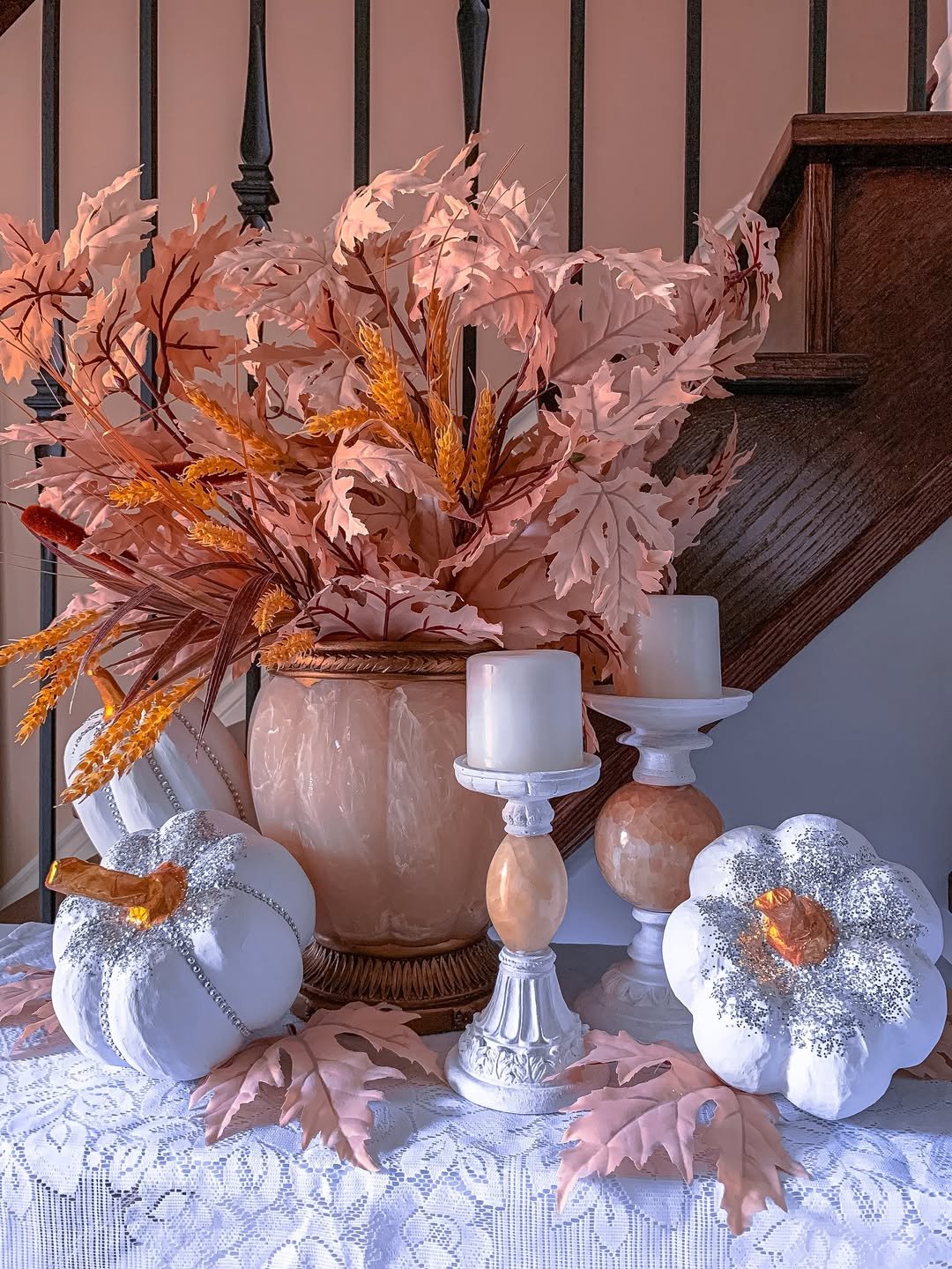 Autumn Leaf Garland Living Room