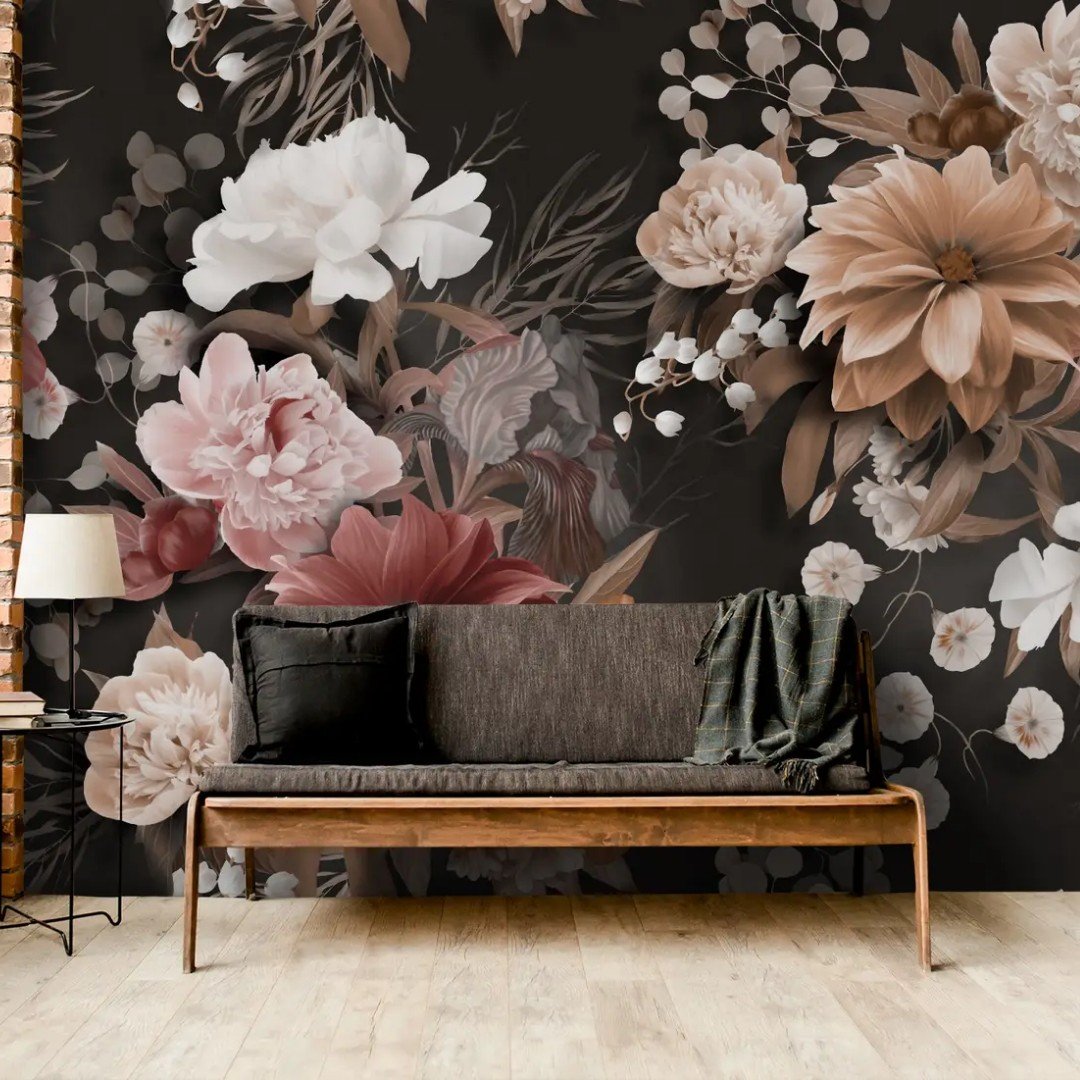 Dark Floral Wallpaper