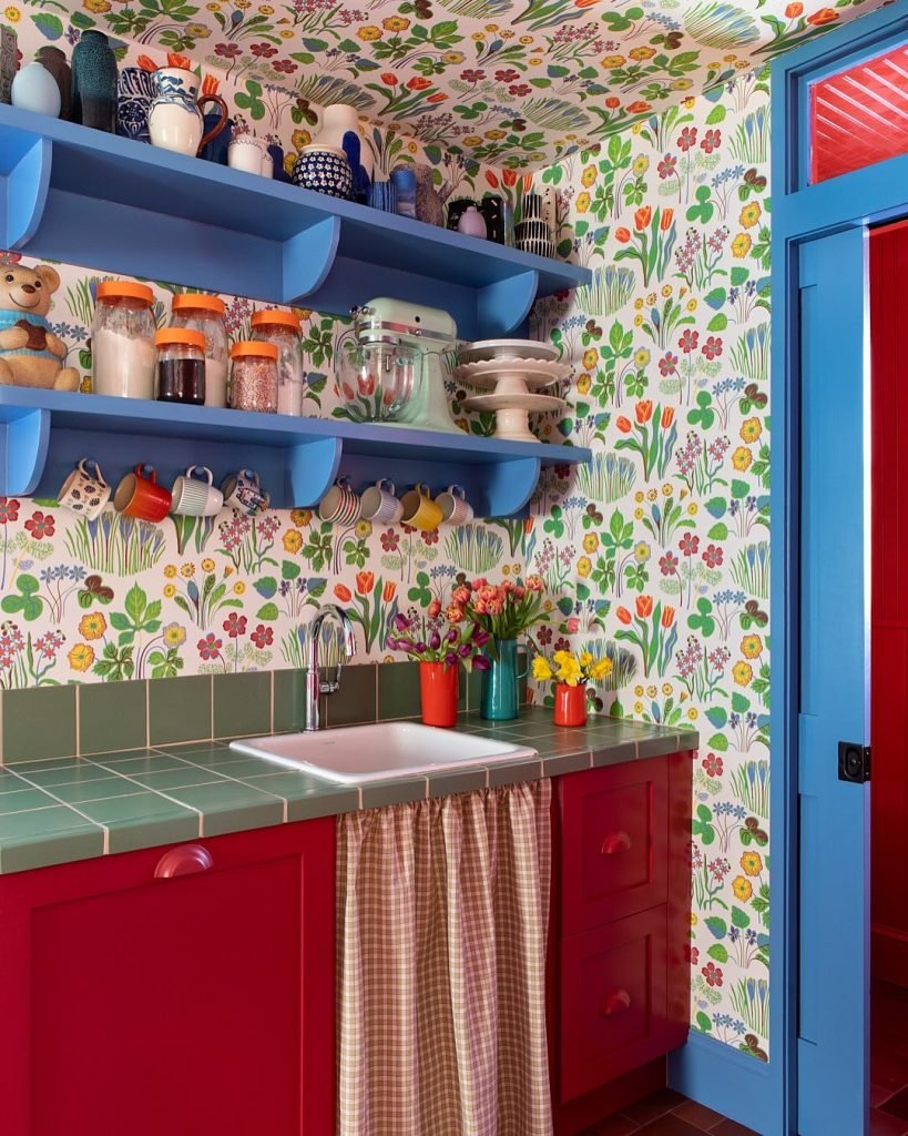 Mix and Match Cabinets Eclectic Décor