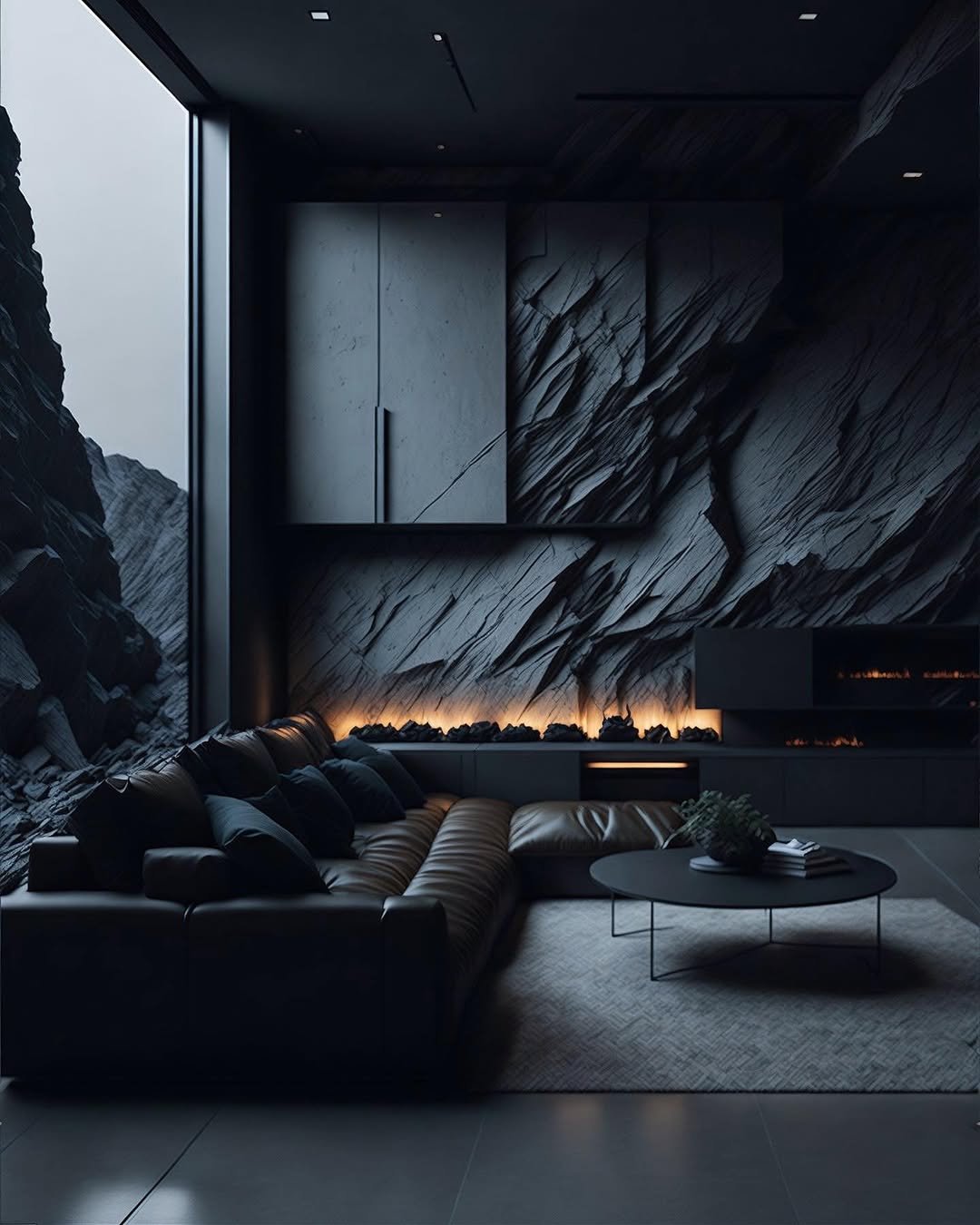 Charcoal Gray Statement Wall