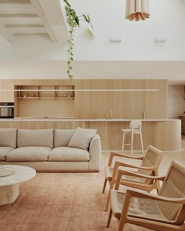 Japandi Natural living Room