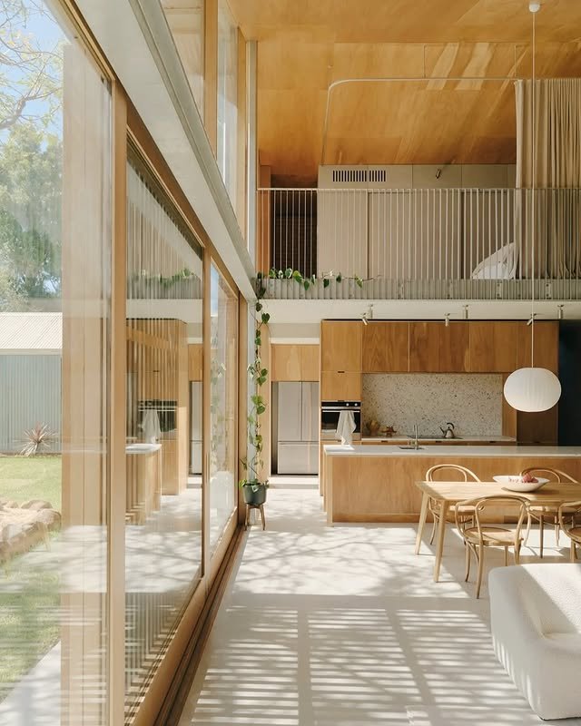 Focus on Natural Materials for Japandi Natural living Room
