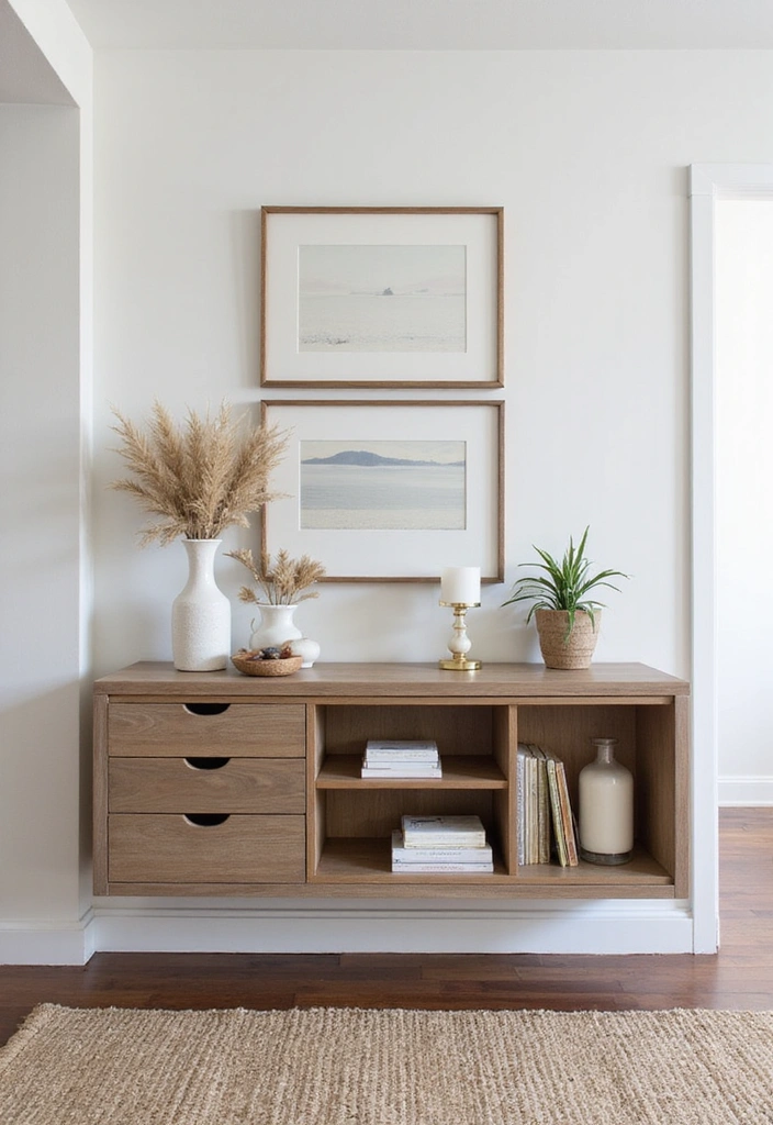 12 Space-Saving Floating Console Table Ideas That Will Transform Your Entryway! - 12. Customizable Floating Console