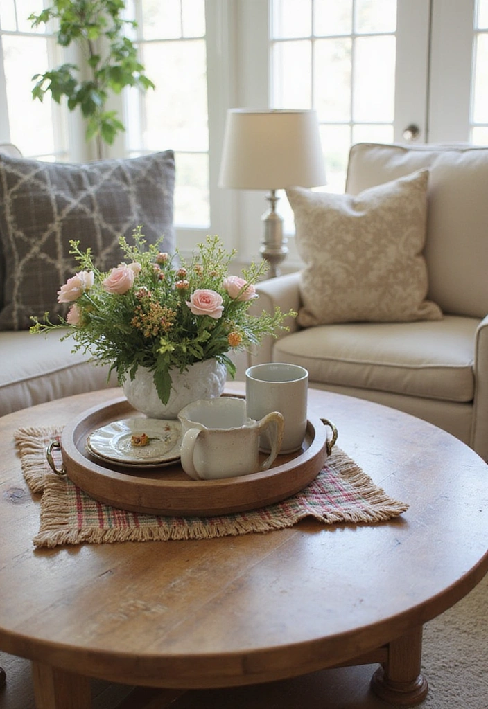 Cozy Farmhouse Coffee Table Decor