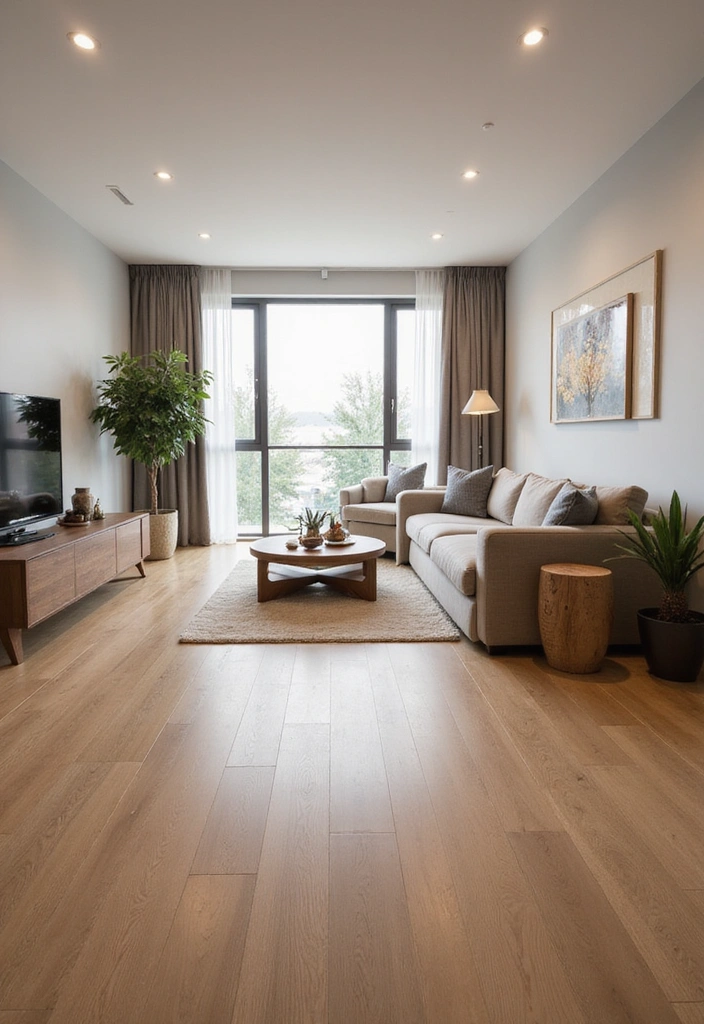 Sleek Matte Finish Hardwood