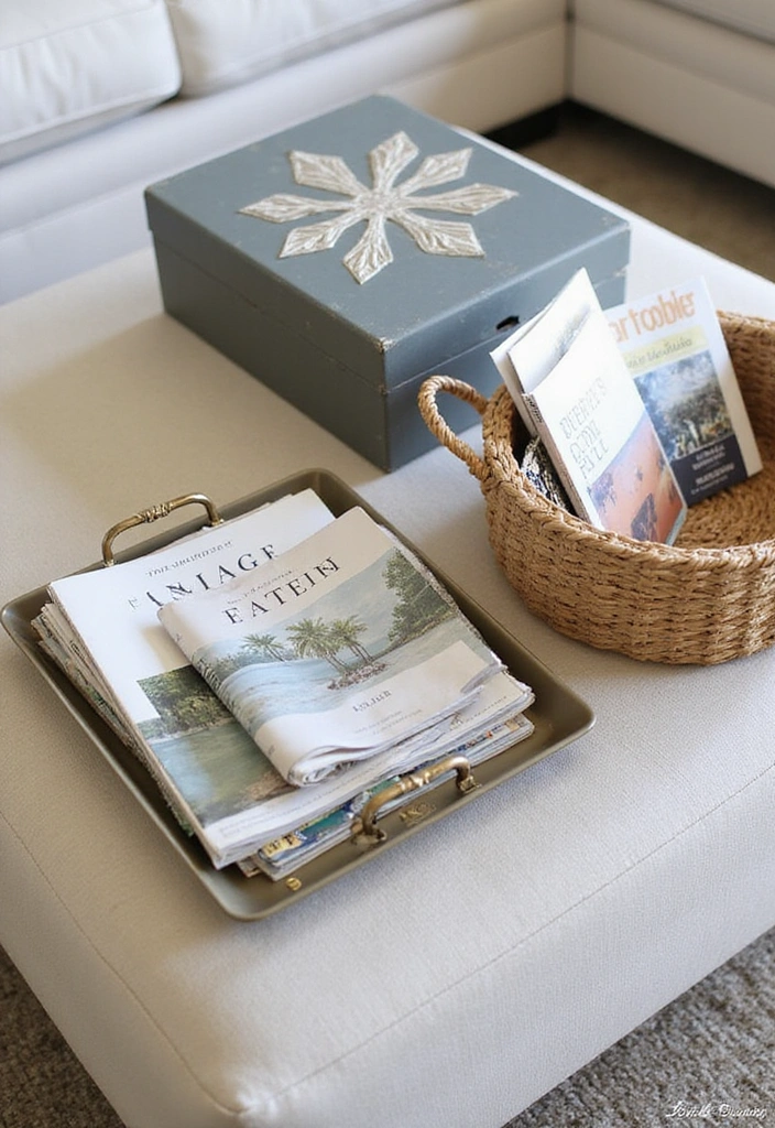 17 Trendy Ottoman Coffee Table Decor Hacks to Impress Your Guests! - 9. Functional Decor